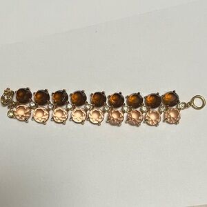J Crew Gold and Brown Bracelet